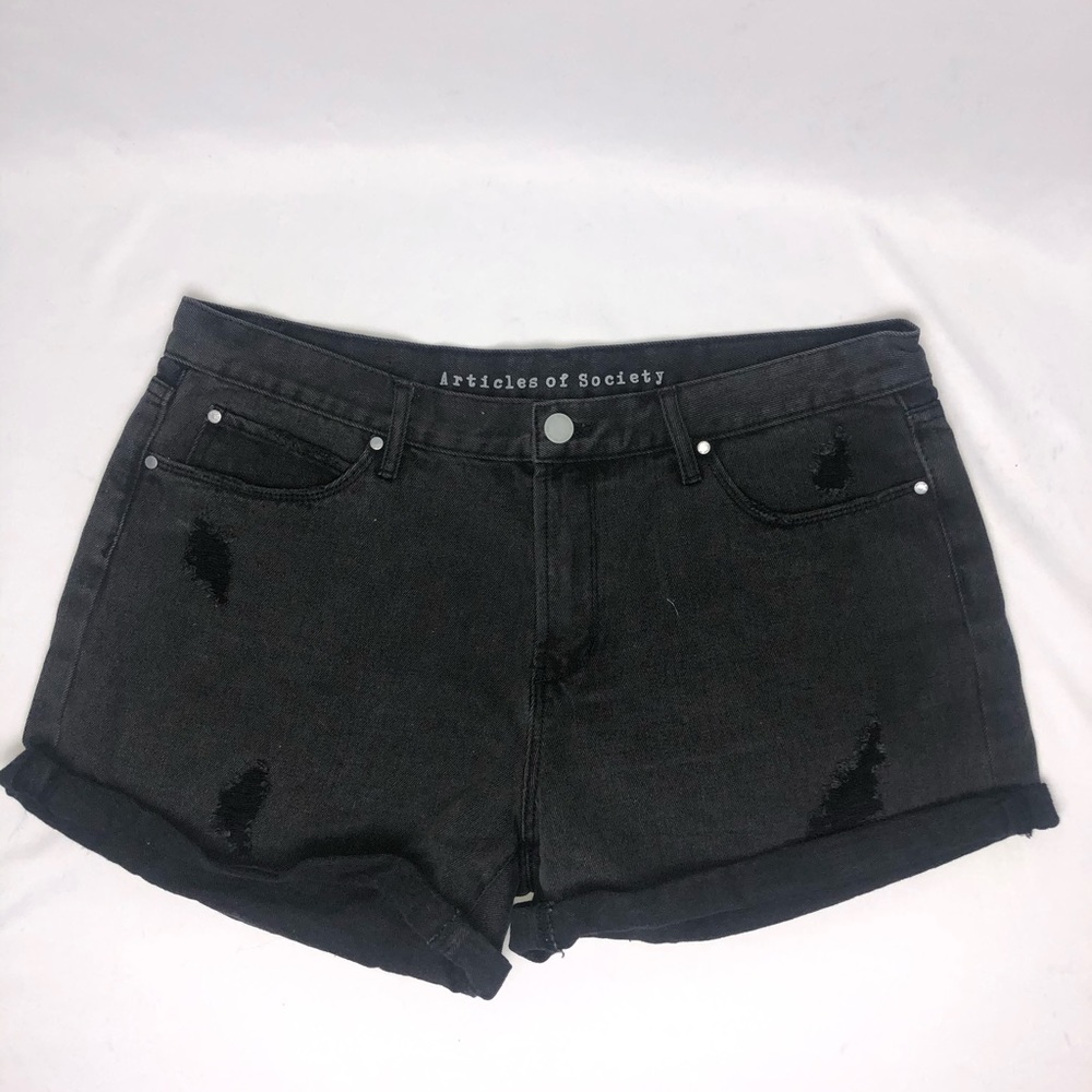 Articles of Society Distressed Denim Shorts